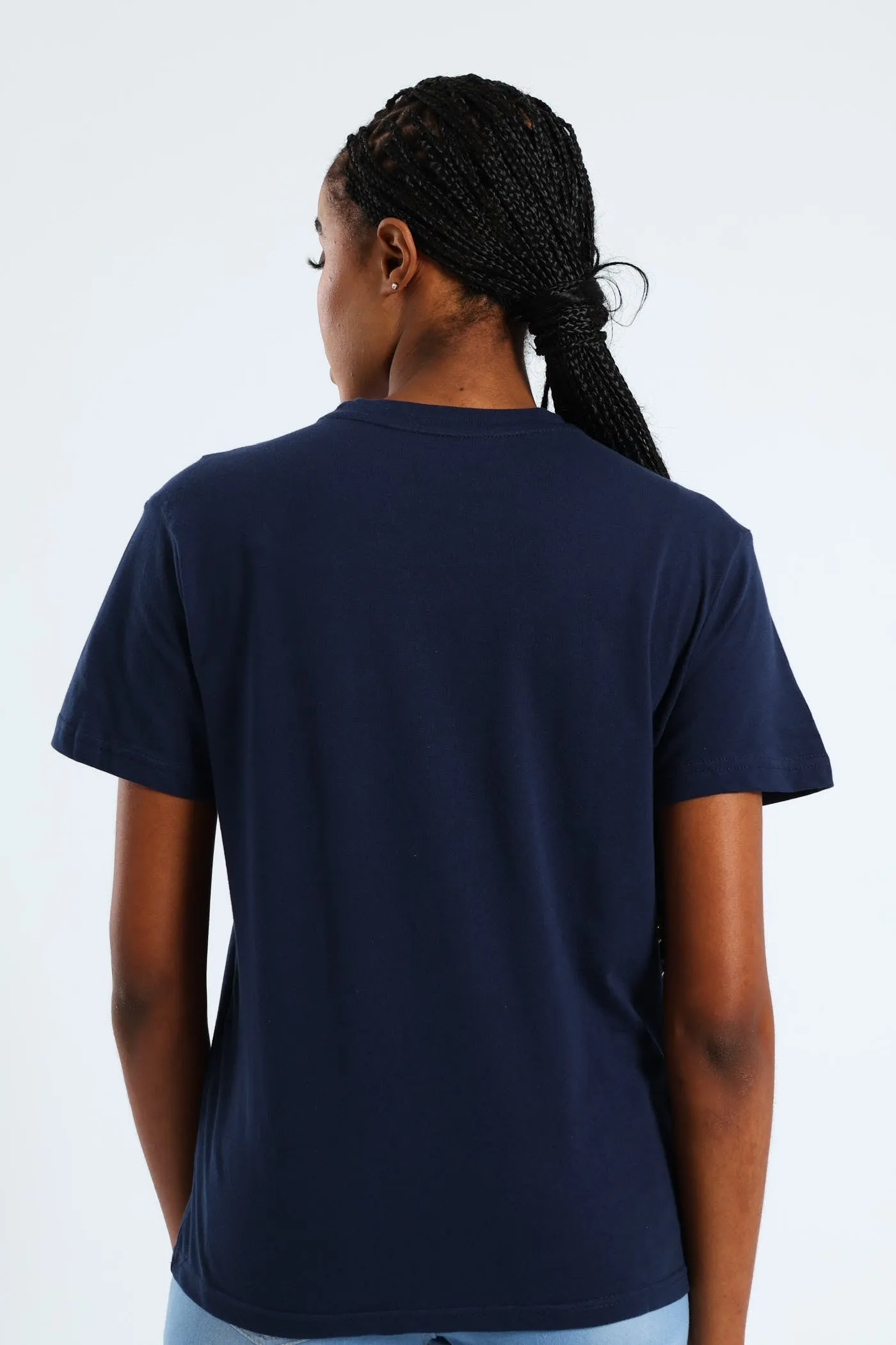 Flores Leaf Foil Tee - Navy sold by Edgars product image thumbnail 3