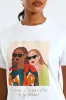 Double Icon Sisterhood Tee - White sold by Edgars 