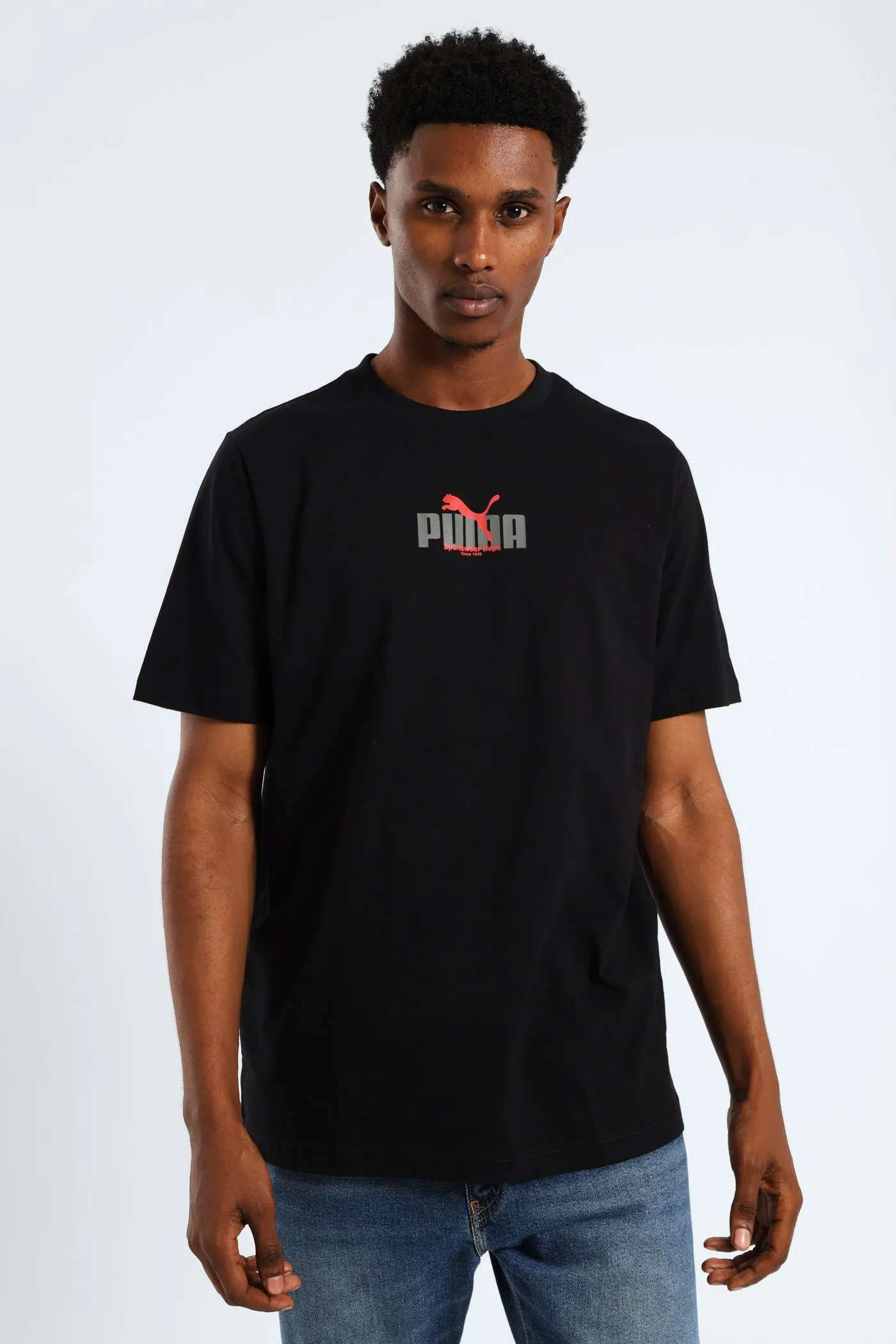 Graphic Wording Tee - Black sold by Edgars