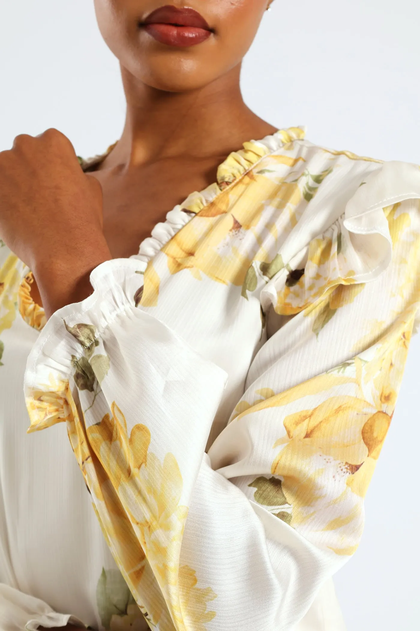 V-Neck Ruffle Blouse - Cream sold by Edgars product image thumbnail 5