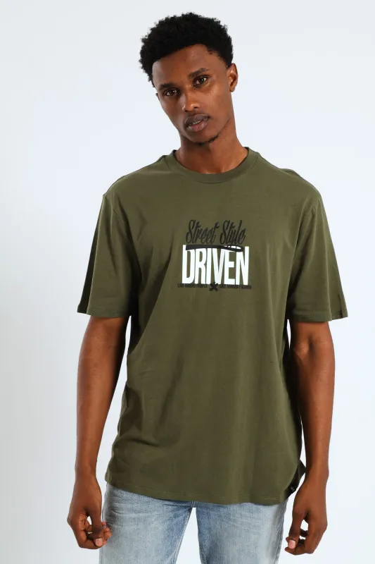 Robo Teddy Front & Back Tee - Olive sold by Edgars
