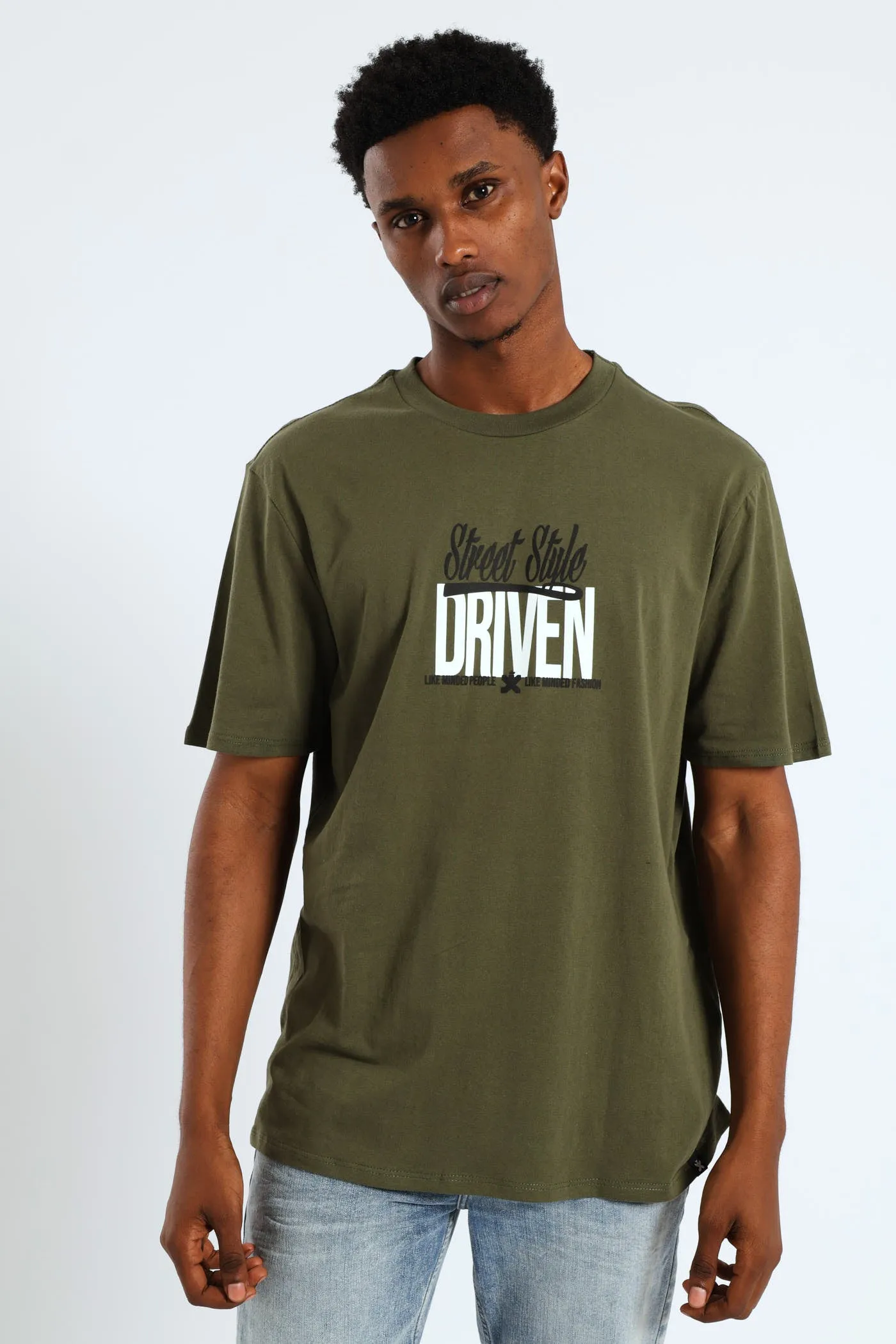 Robo Teddy Front & Back Tee - Olive sold by Edgars