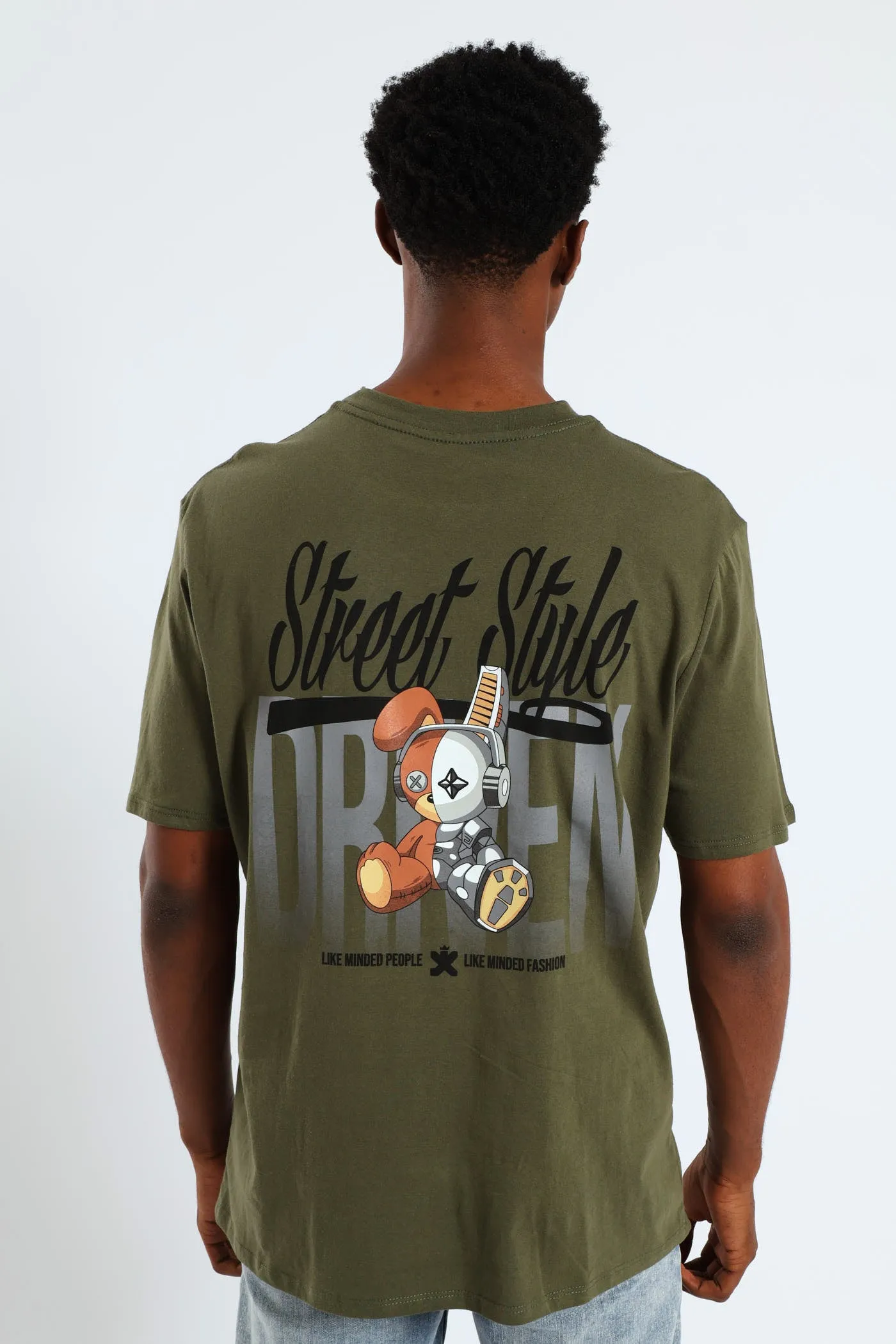 Robo Teddy Front & Back Tee - Olive sold by Edgars product image thumbnail 2