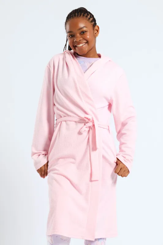 Girls Waffle Gown - Pink sold by Edgars