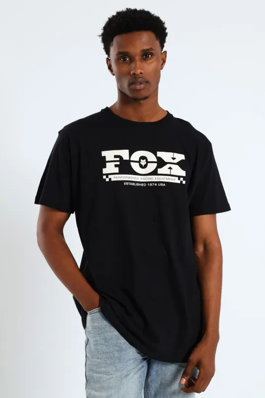 Short Sleeeve National Tee - Black sold by Edgars
