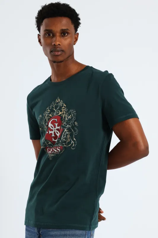Short Sleeve Emblem Tee - Jade sold by Edgars 