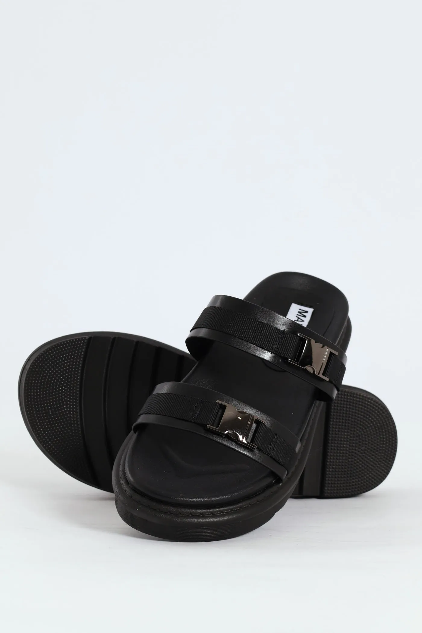 Two Strap Birke Sandal - Black sold by Edgars