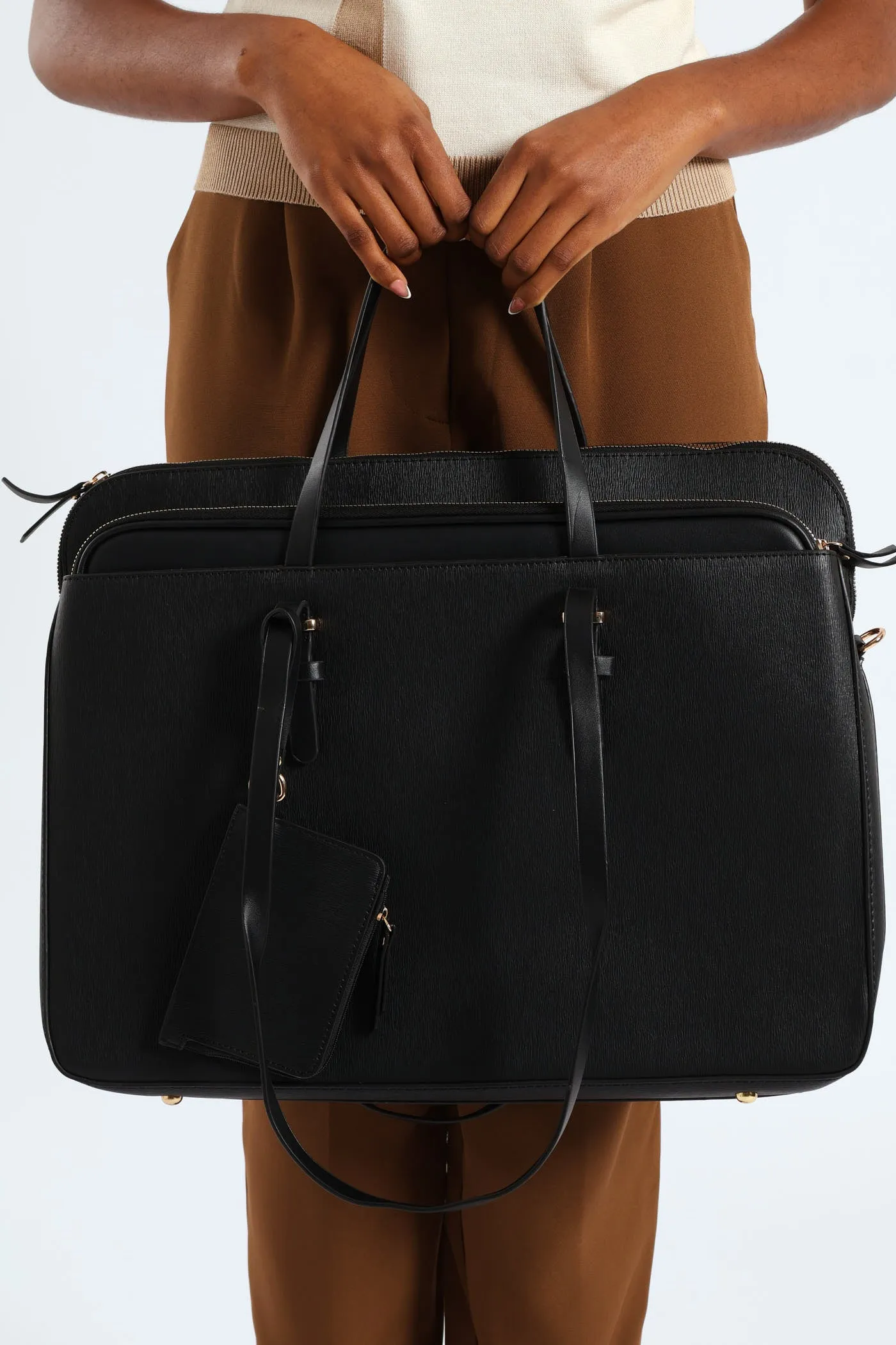 15" Embossed Laptop Bag - Black sold by Edgars product image thumbnail 3