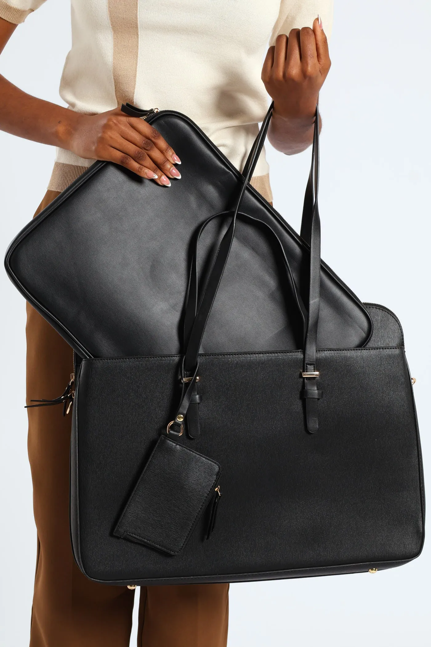15" Embossed Laptop Bag - Black sold by Edgars product image thumbnail 2