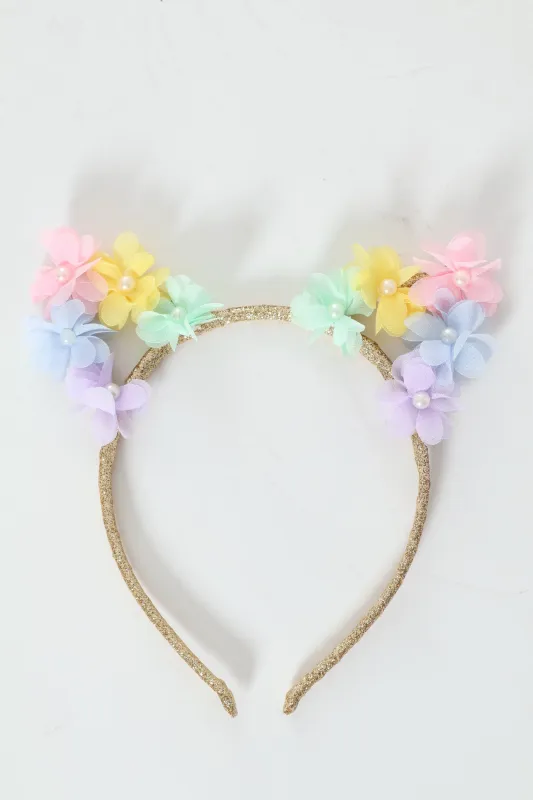 Pre-Girls Floral Aliceband - Multi sold by Edgars 