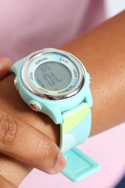 Girls Camouflage Led Watch - Blue sold by Edgars