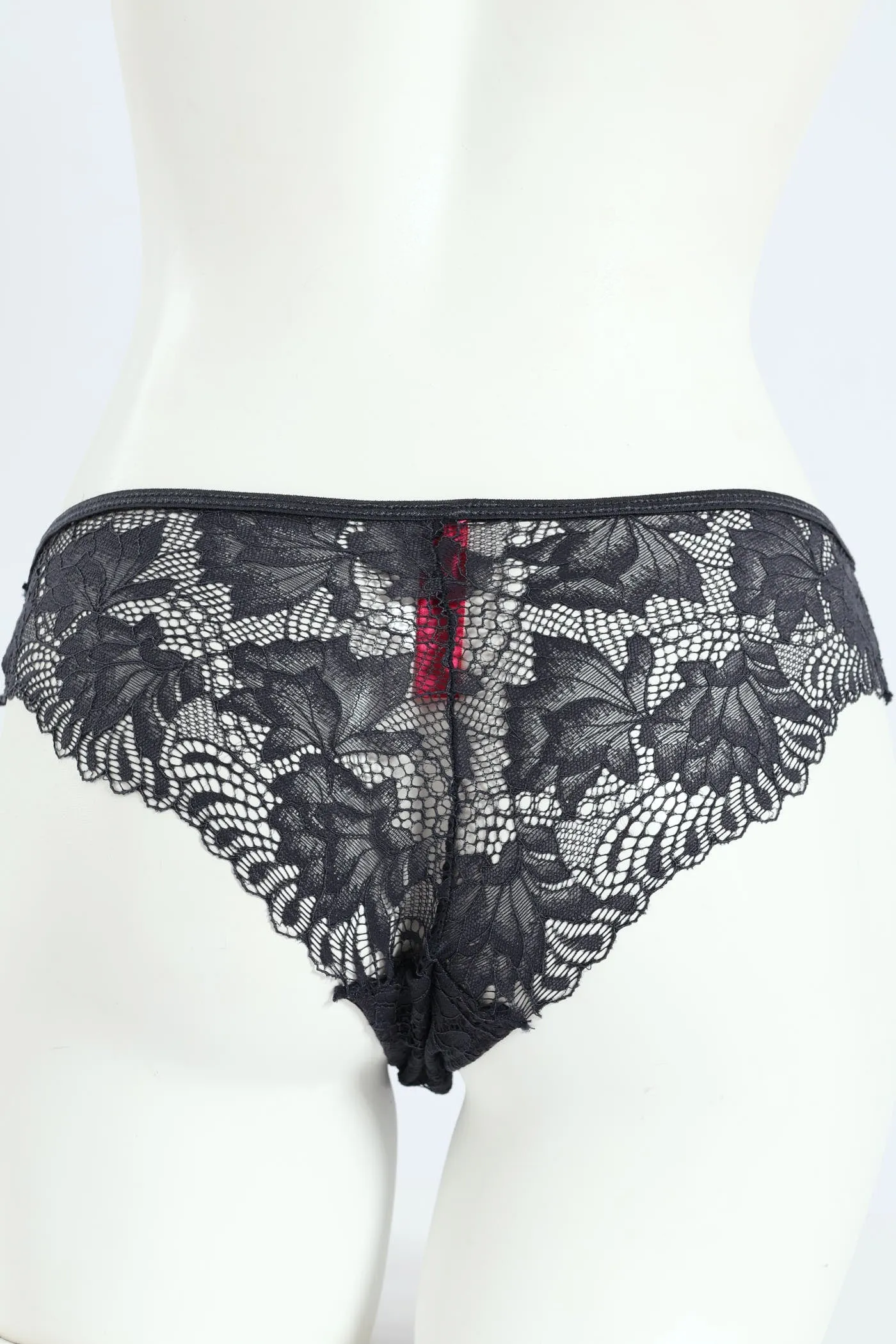 2 Pack Lace & Mesh Brazilian Panties - Teal/Slate sold by Edgars product image thumbnail 3