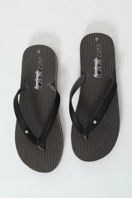 Basic Rubber Flip Flop - Black sold by Edgars 