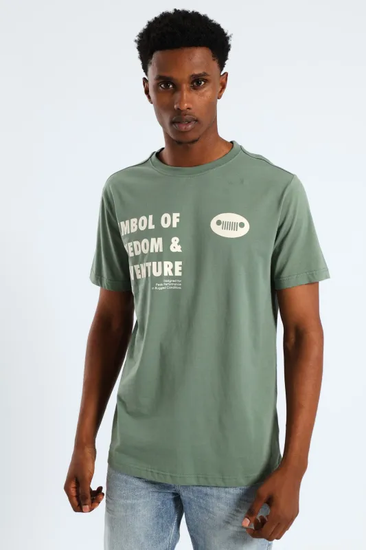 Symbol Of Graphic Tee - Green sold by Edgars 
