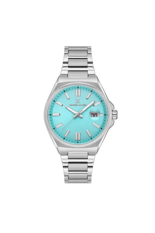 Silver Case & Blue Dial Watch With Stainless Steel Bracelet - Silver sold by Edgars