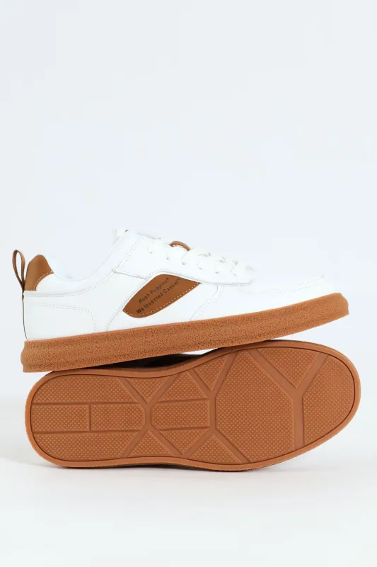 Ambrose Lace Up Sneaker - White sold by Edgars