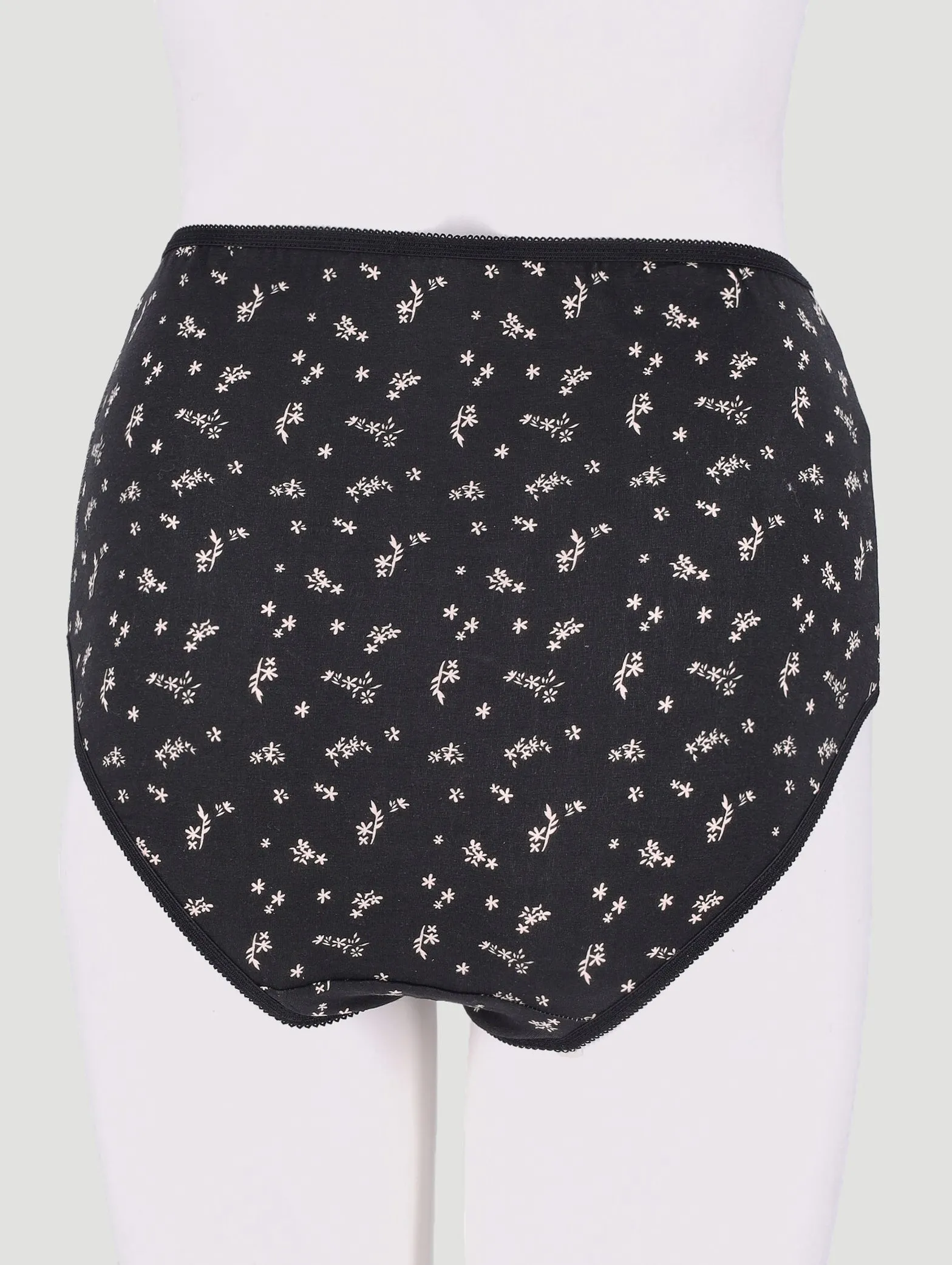 3 Pack Cotton Stretch Brief Panties - Black/Peach/White sold by Edgars product image thumbnail 3