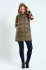 Sleeveless Zip Detail Puffer Gilet - Dark Sage sold by Edgars
