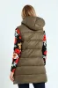 Sleeveless Zip Detail Puffer Gilet - Dark Sage sold by Edgars