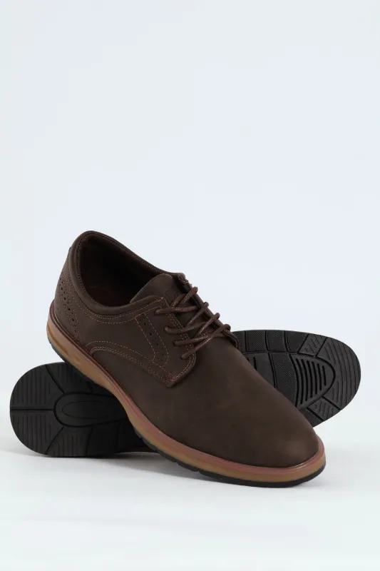 Smart Casual Lace Up Derby Shoe - Brown sold by Edgars