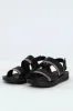 Double Strap Ankle Strap Sandal - Black sold by Edgars