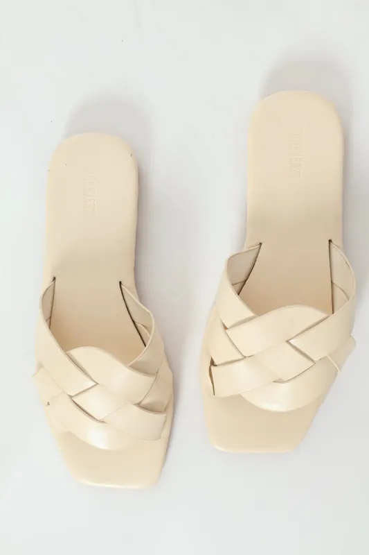 Slide Sandal - Cream sold by Edgars