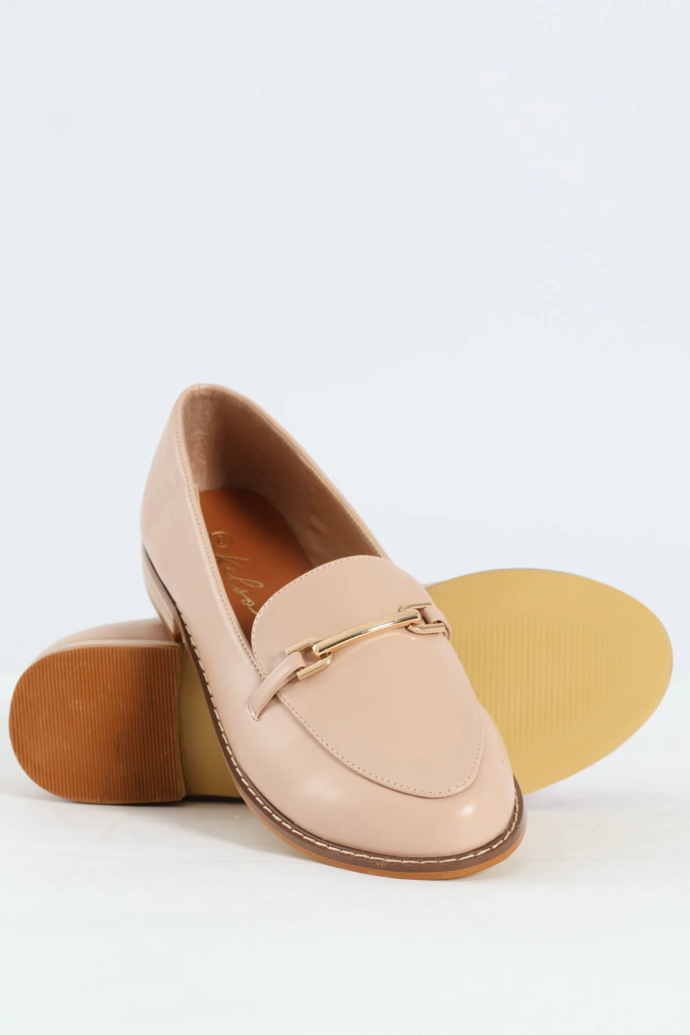 Fashion Metal Bar Loafer - Blush sold by Edgars