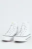 Chuck Taylor All Star Canvas Platform Sneaker - White sold by Edgars