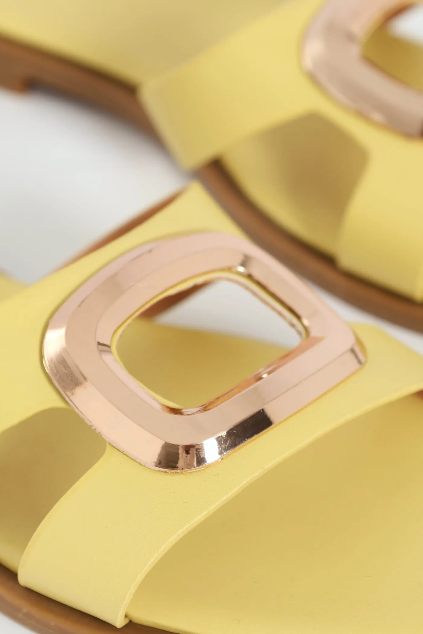 Large Oval Trim Single Band Mule Sandal - Lemon sold by Edgars product image thumbnail 2