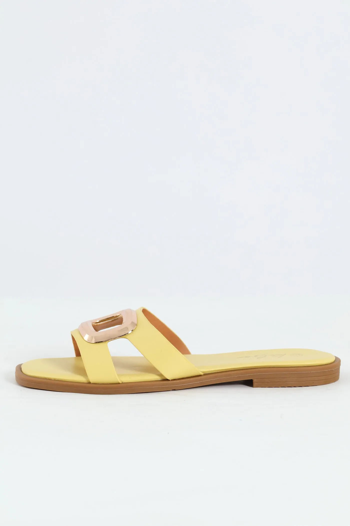 Large Oval Trim Single Band Mule Sandal - Lemon sold by Edgars product image thumbnail 4