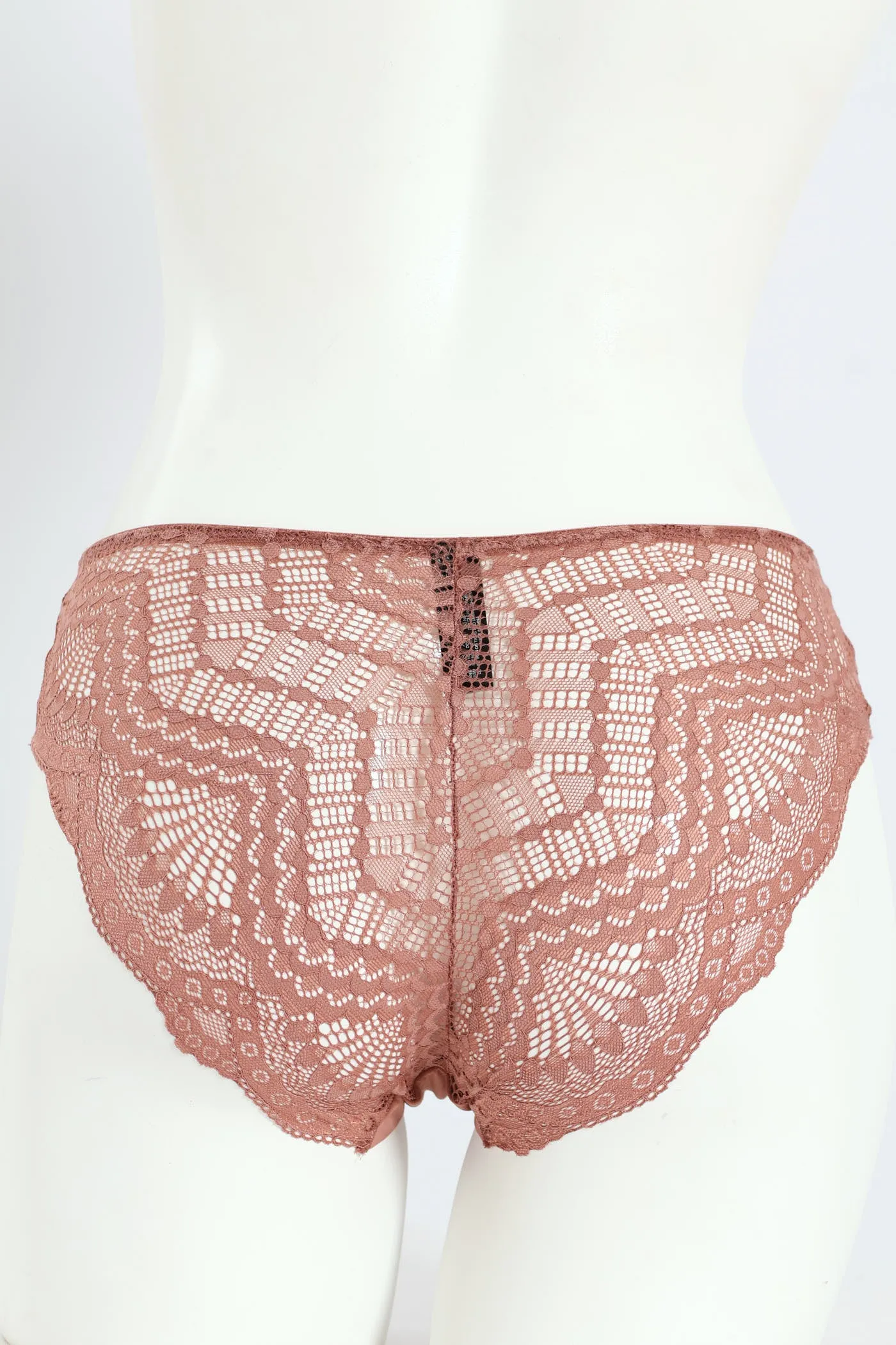 3 Pack Bonded Lace Midi Panties - Chocolate/Mocha/Pink sold by Edgars product image thumbnail 2