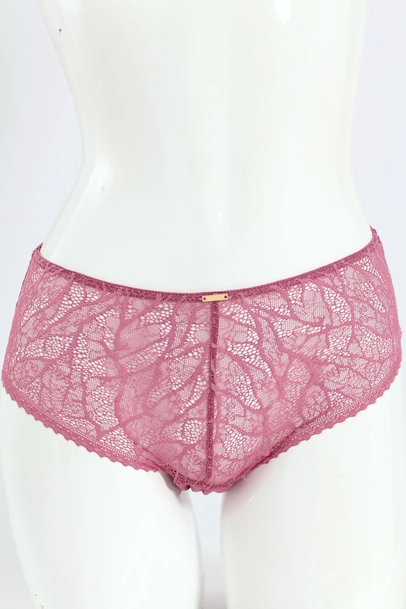 2 Pack Lace Boyleg Panties - Rose/Black sold by Edgars