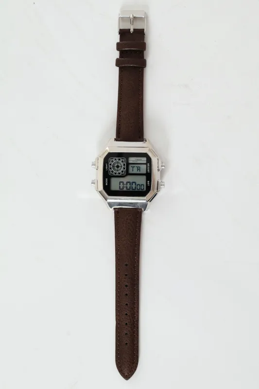 Leather Strap Digital Watch sold by Edgars