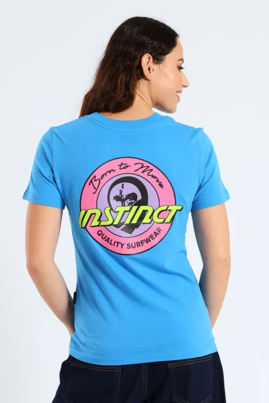 Bubble Gum Tee - Blue sold by Edgars