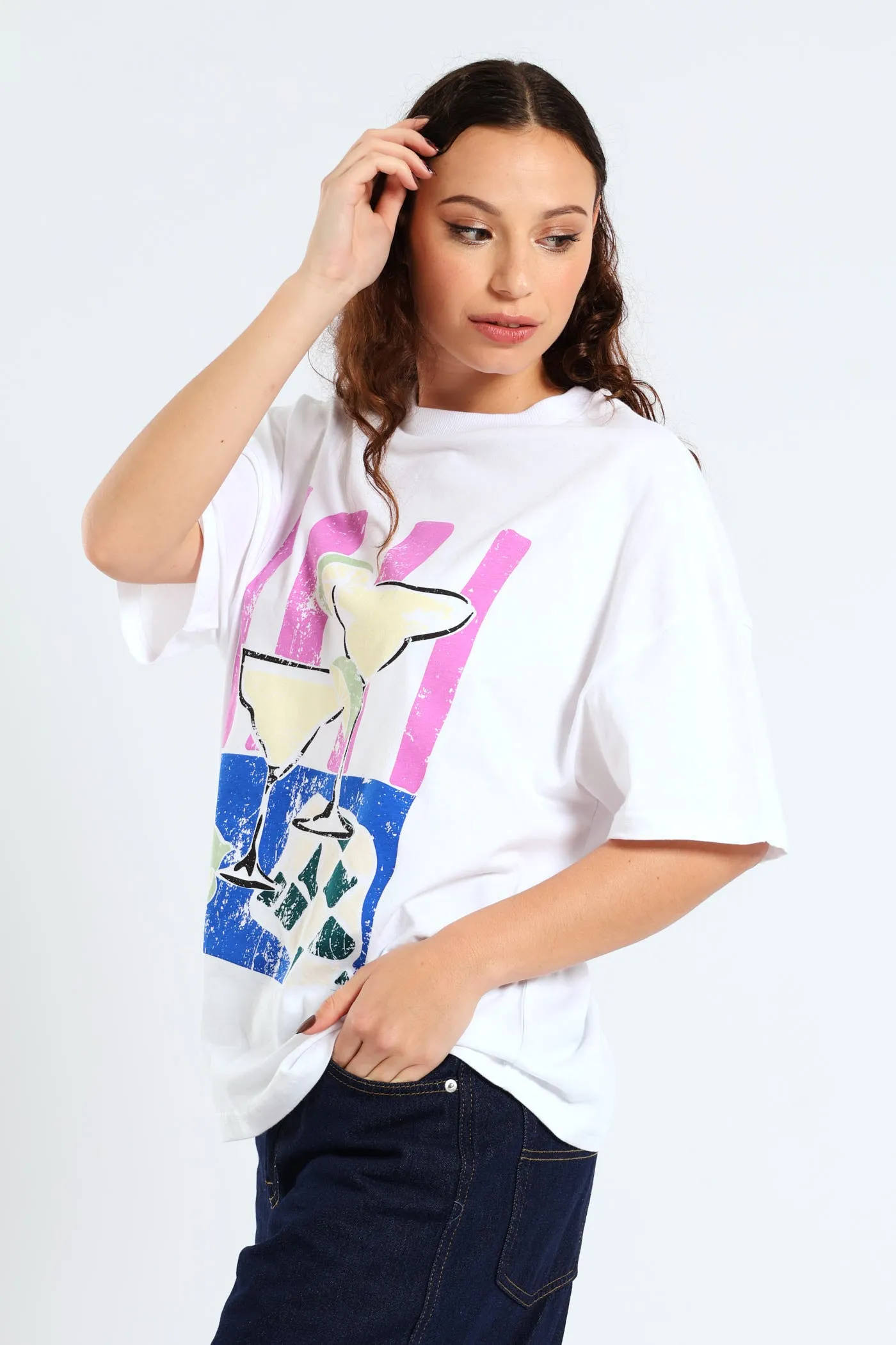 Oversized Margarita Tee - White sold by Edgars product image thumbnail 4