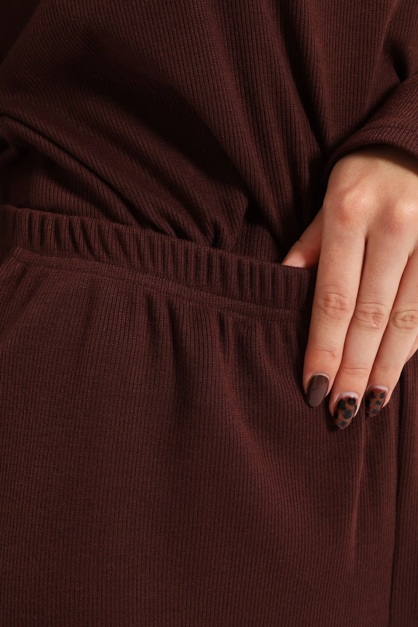 Straight Leg Rib Knit Pant - Brown sold by Edgars product image thumbnail 5