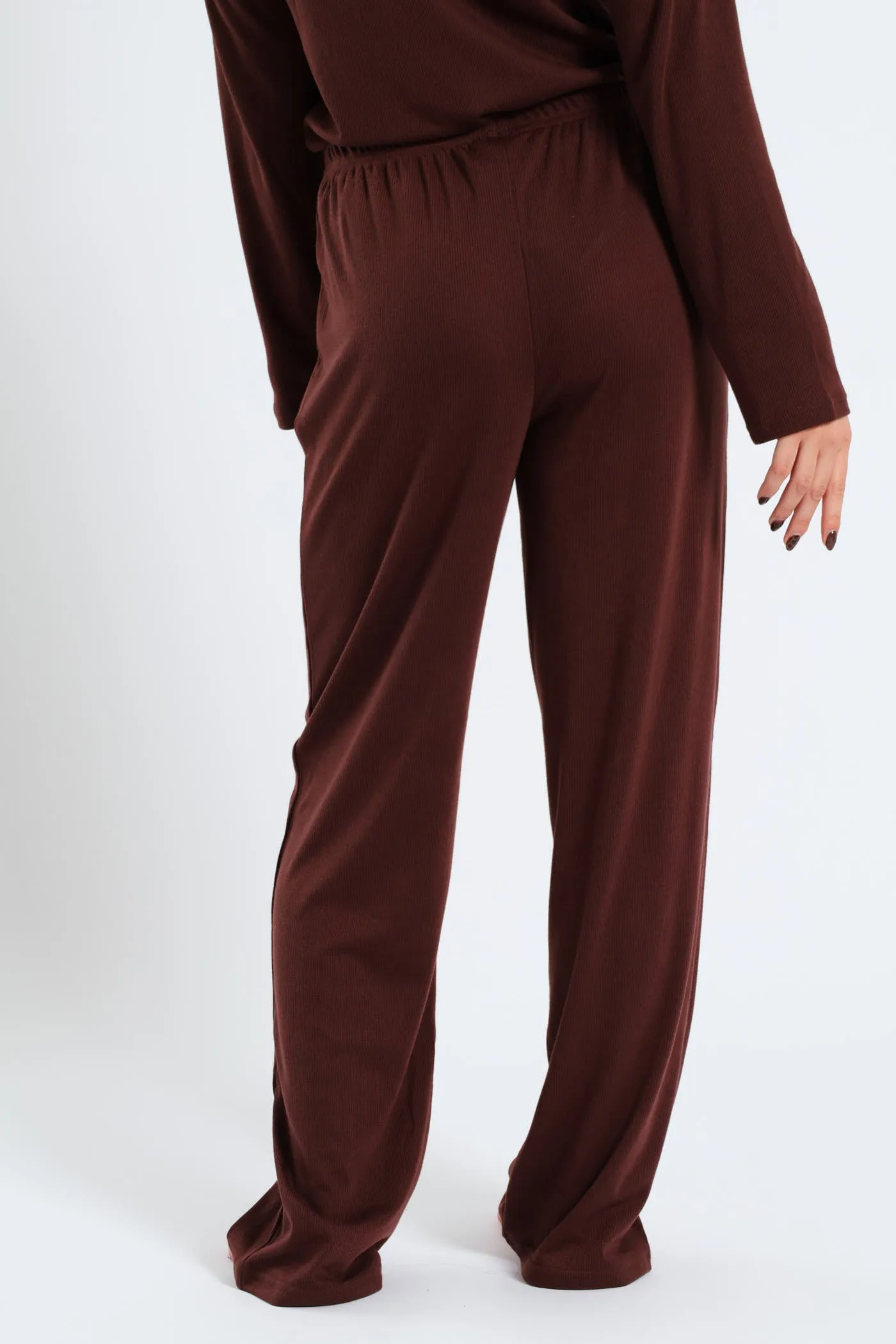 Straight Leg Rib Knit Pant - Brown sold by Edgars product image thumbnail 4