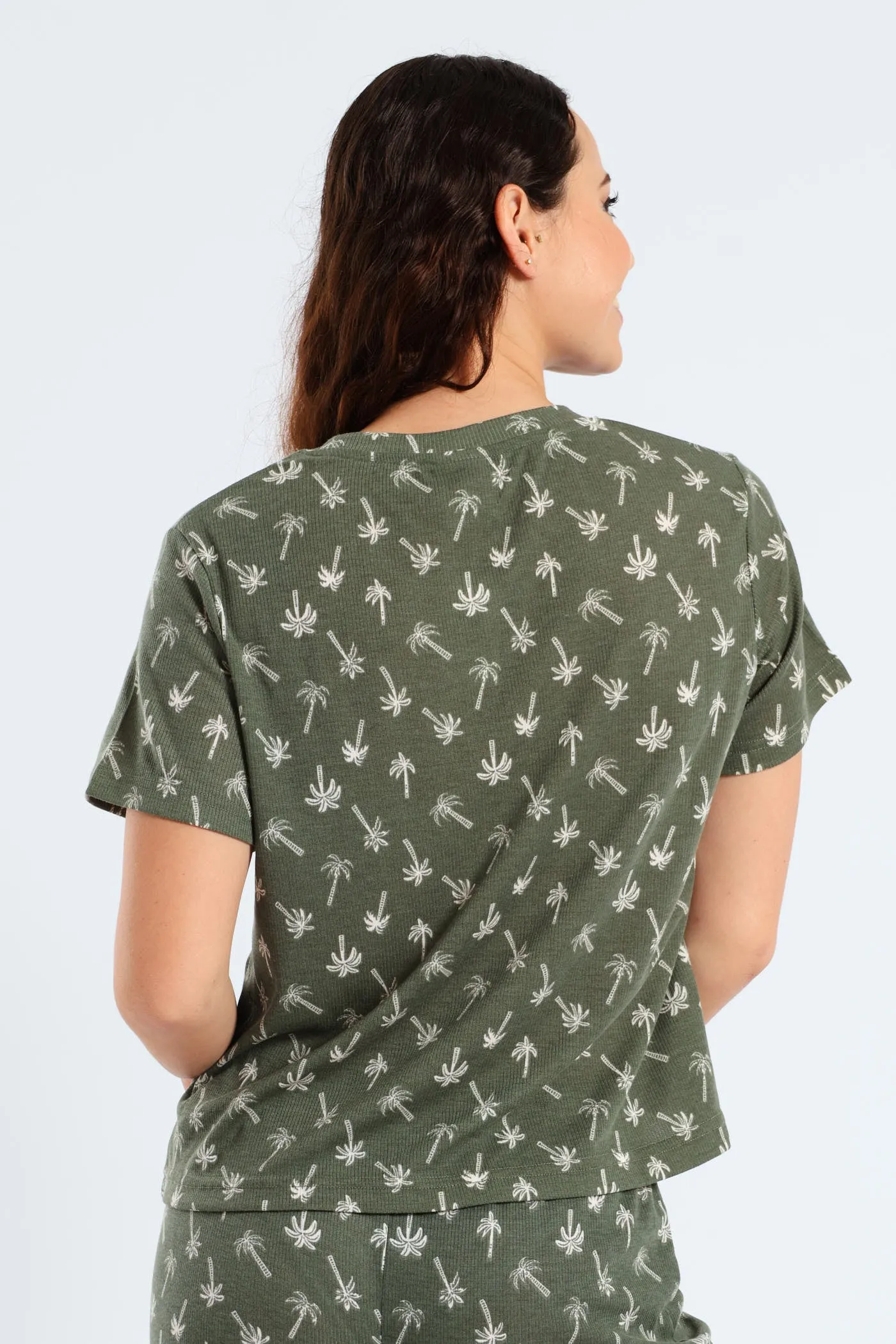 Rib Knit Palm Tee - Fatigue sold by Edgars product image thumbnail 5