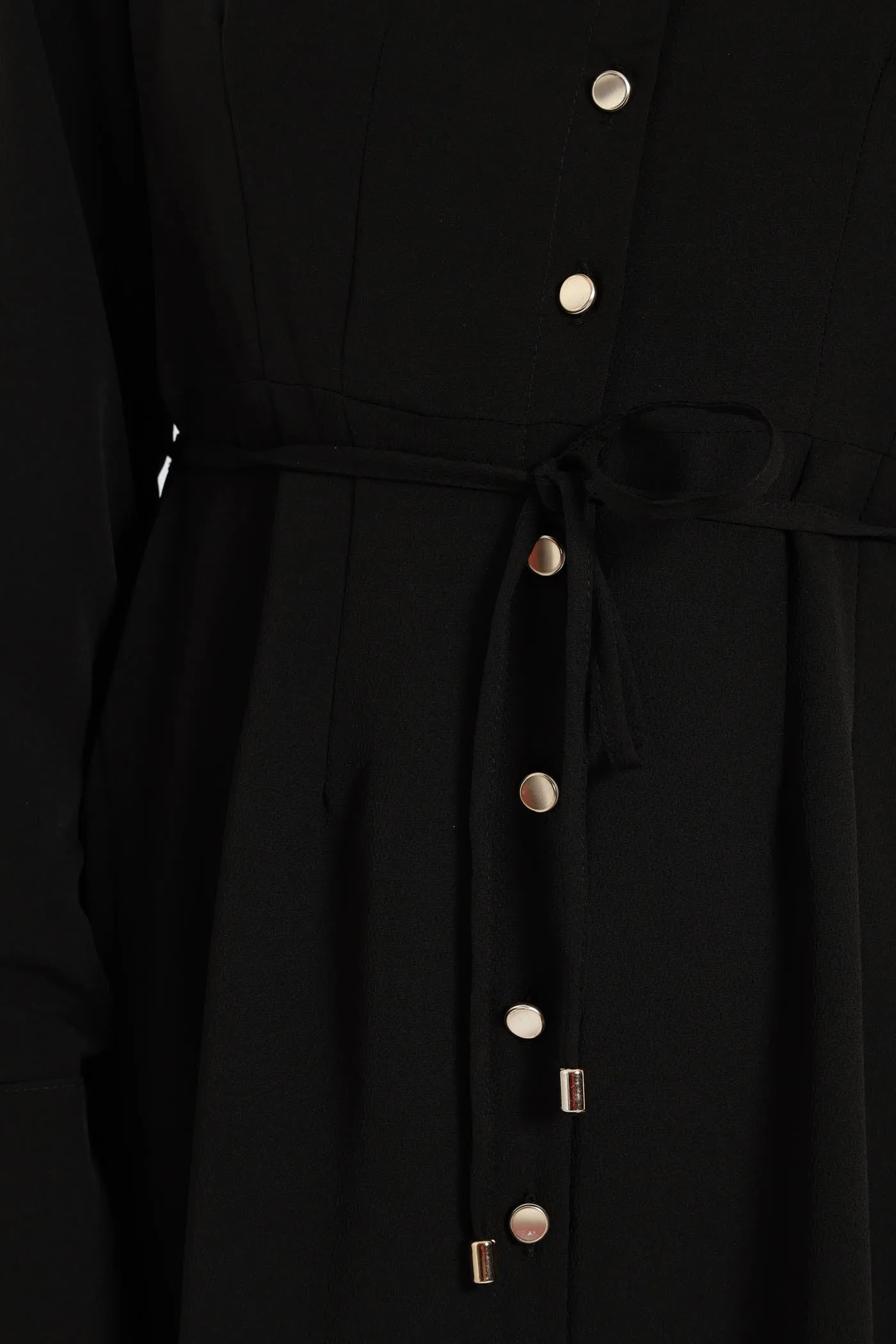 Darted Waisted Midi Shirt Dress - Black sold by Edgars product image thumbnail 2