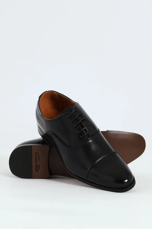 Plain Toe Cap Oxford Shoe - Black sold by Edgars 