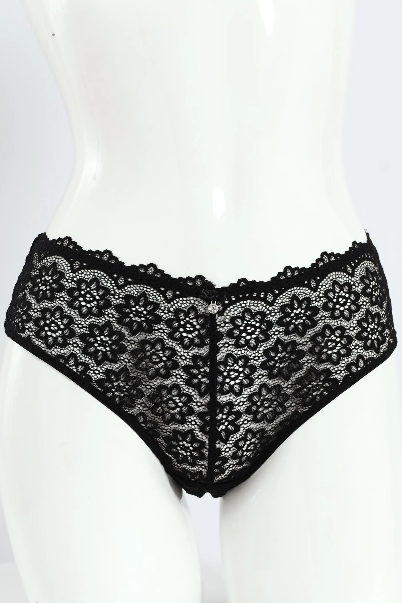 Full Lace Midi Panties - Black sold by Edgars