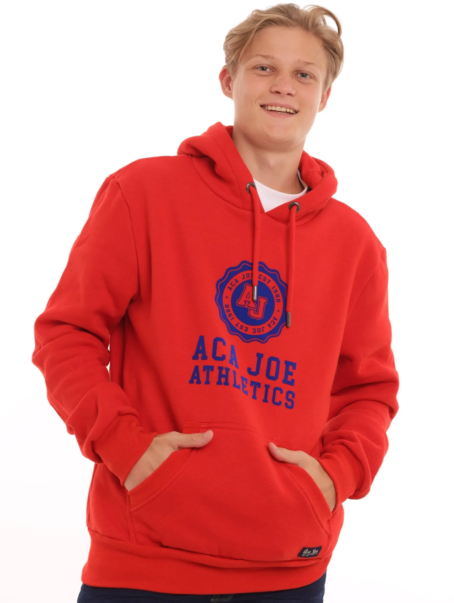 Men's Towel Hooded Pullover - Red sold by Edgars