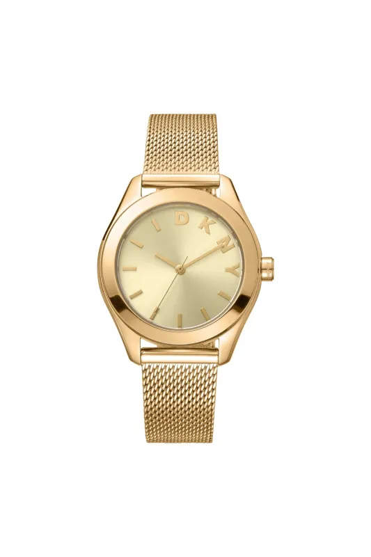 Everyday Gold Case & Dial Watch With Mesh Bracelet - Gold sold by Edgars