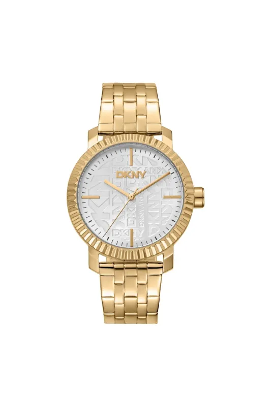 Everyday Gold Case & Silver Logo Dial Watch - Gold sold by Edgars