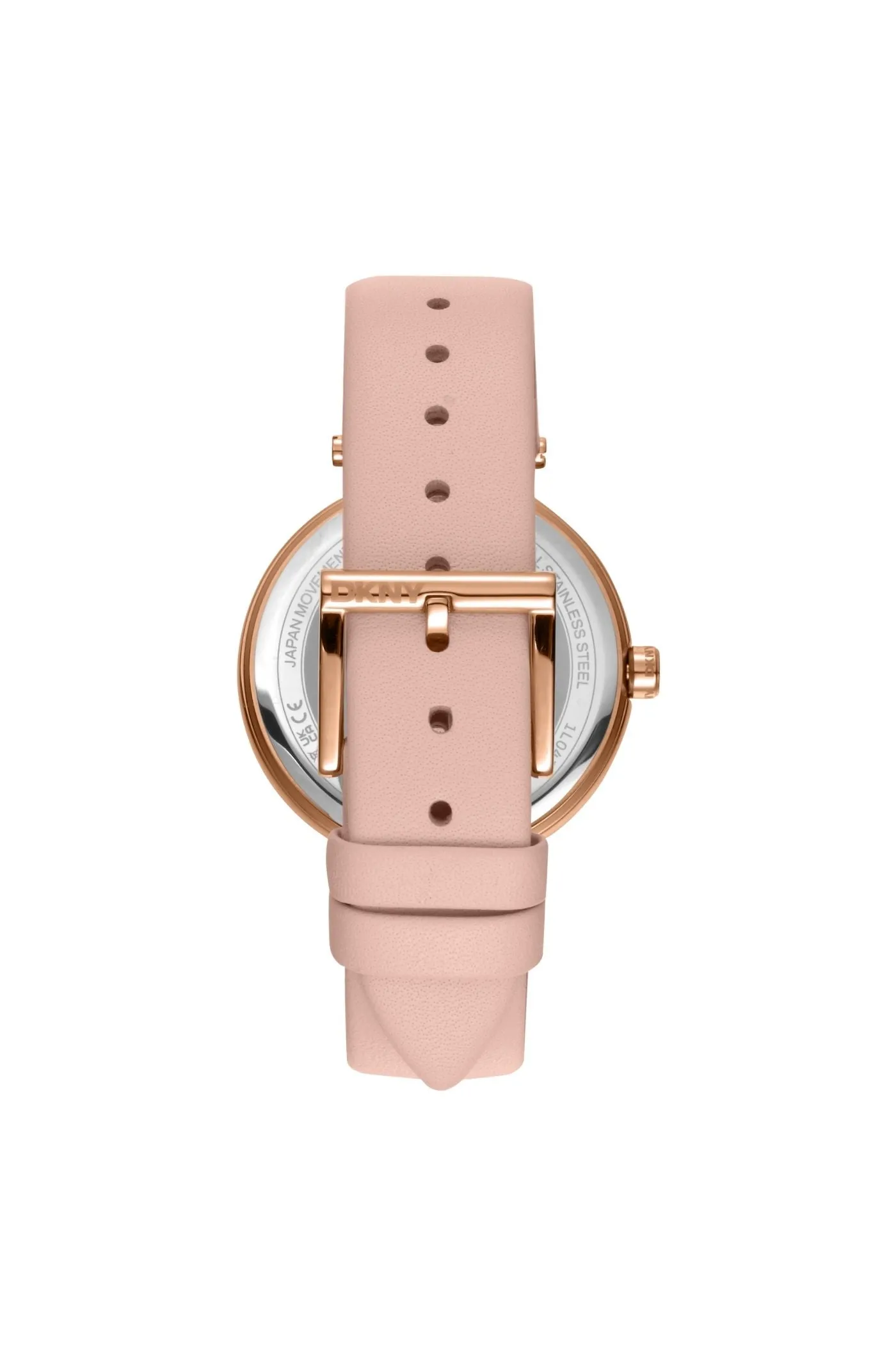 Logo Rose Gold Case & Silver White Dial Watch With Pink Leather Strap - Pink sold by Edgars product image thumbnail 2