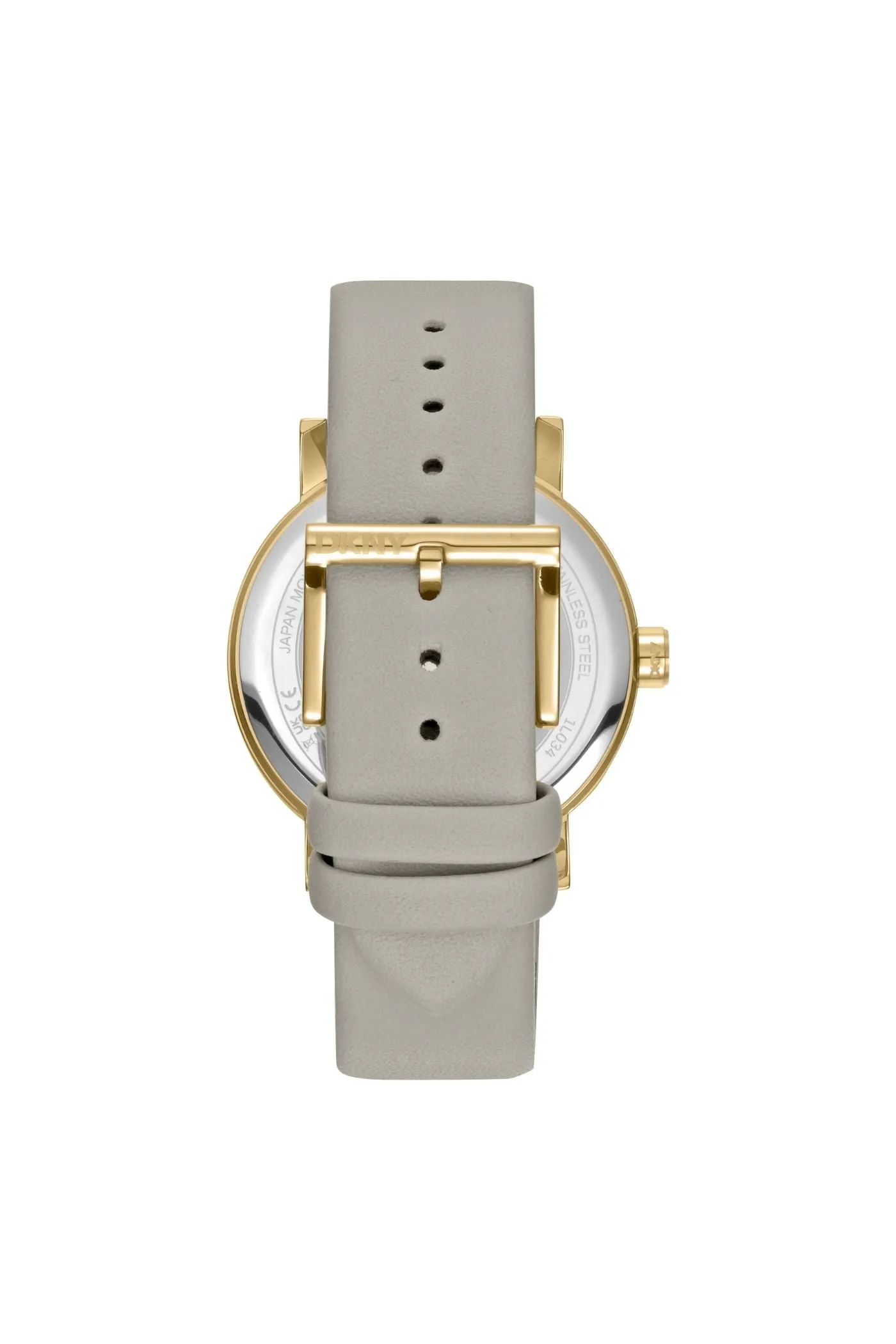 Urban Gold Case & Silver Dial Watch With Grey Leather Strap - Grey sold by Edgars product image thumbnail 2