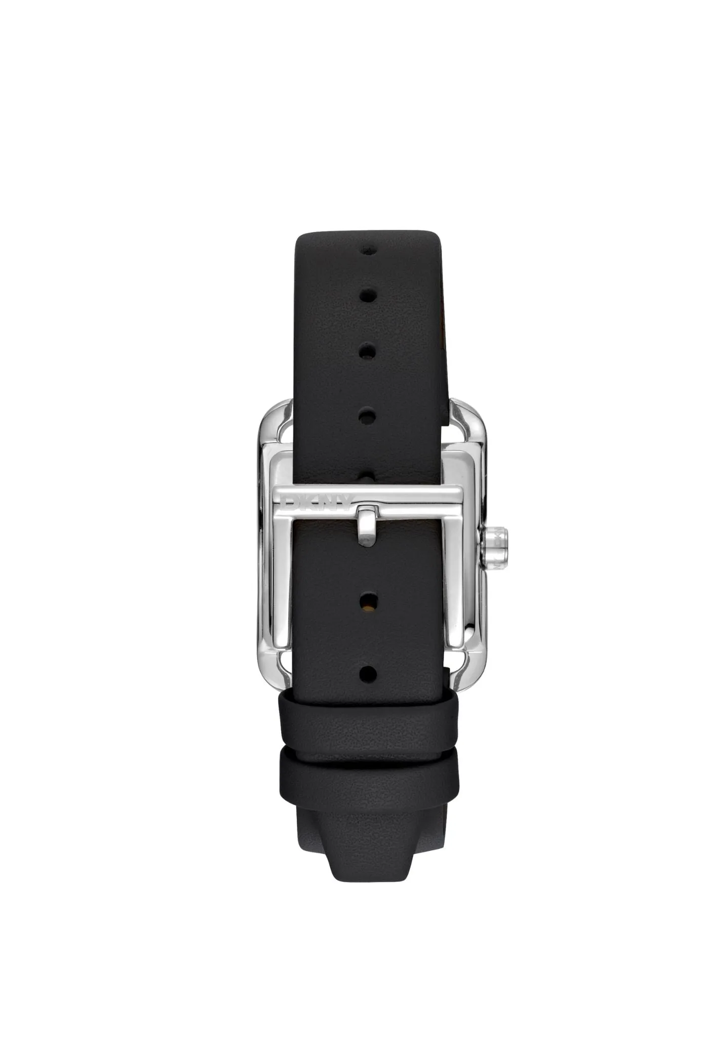 Iconic Square Stainless Steel Case & Dial Watch With Black Leather Strap - Black sold by Edgars product image thumbnail 2