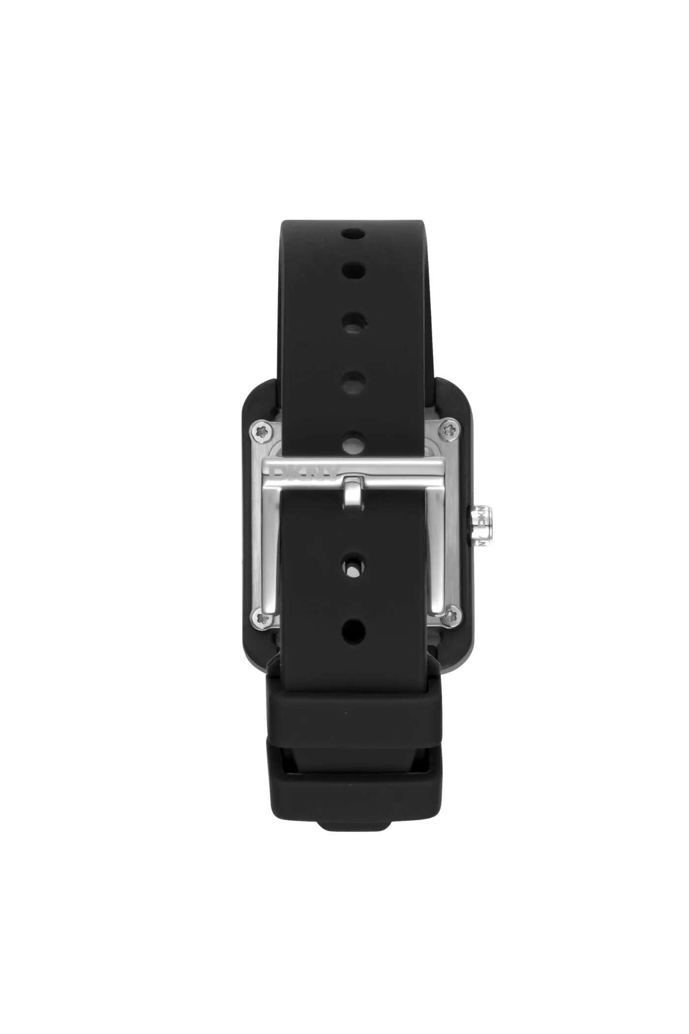 Iconic Square Case & Black Dial Watch With Silicone Strap - Black sold by Edgars product image thumbnail 2