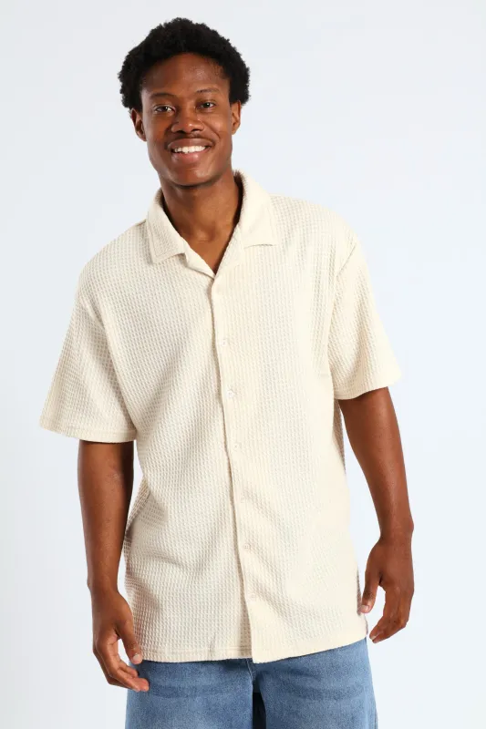 Waffle Shirt - Ecru sold by Edgars