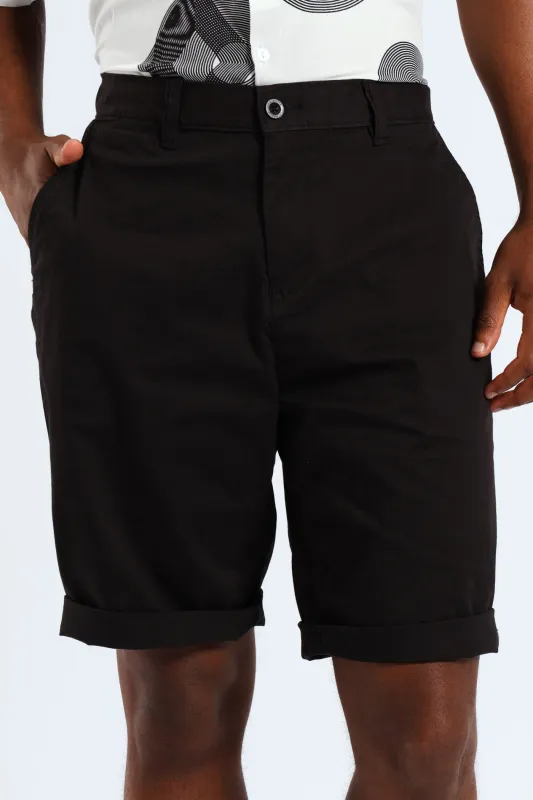 Chino Shorts - Black sold by Edgars